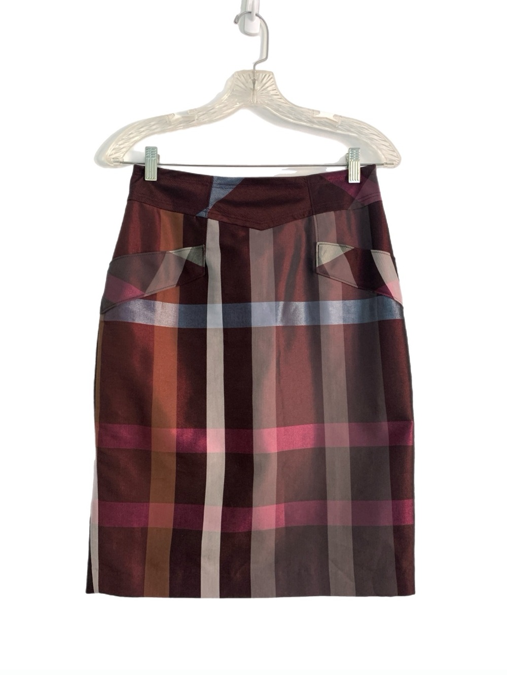 Yoana Baraschi Anthropologie Plaid Pencil Skirt Office Career Business Academia
